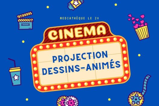 Projection de dessins animés