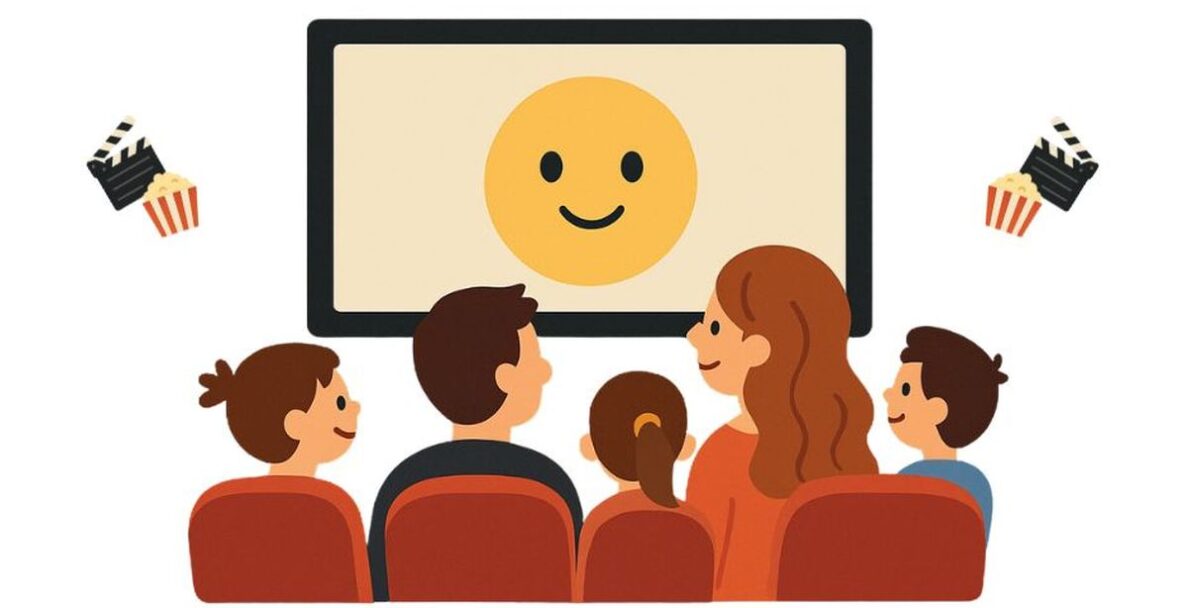 Projection de film pour enfants